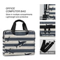 thumbnail image 4 of FORMRS 16" Laptop Bag Carrying Sleeve Case with Handle Travel Shoulder Briefcase, Dark Sharks, 4 of 8