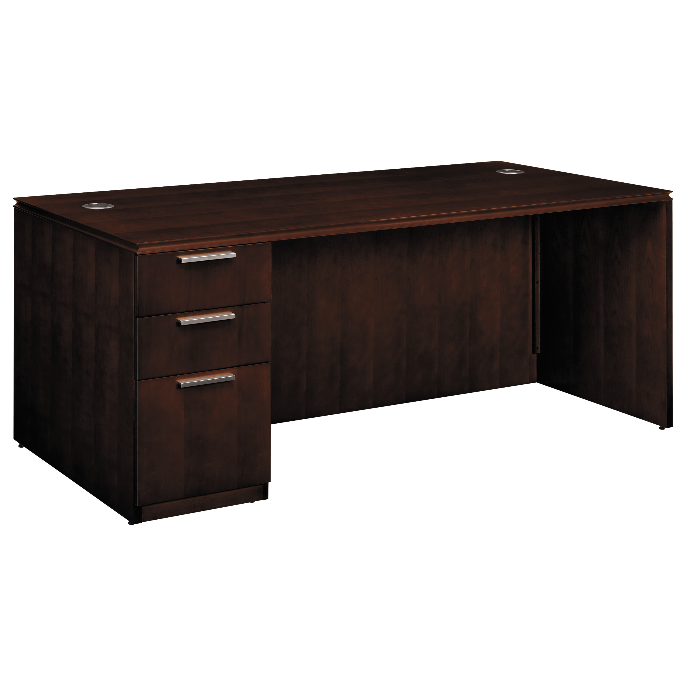 HON Arrive Single Pedestal Veneer Desk, Left, 72w x 36d x 291/2h