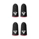 thumbnail image 2 of Seitruly 10 piezas Gaming Fingertip mangas antideslizantes guantes de pantalla táctil a prueba de aceite antihuellas cubiertas ultrafinas rojo Rojo Tipo 2 2piezas, 2 of 6