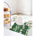 thumbnail image 4 of St. Patrick's Day Kitchen Dish Towels for Drying Dishes Set of 2, Lucky Shamrock Gnomes Gold Coin Spring Green Waffle Weave Microfiber Hand Tea Bathroom Towels Quick Dry & Absorbent Towel 12x12, 4 of 7