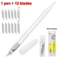 thumbnail image 2 of HCTSHG Art Carbon Steel Craft Knife,Stainless Steel Precision Carving Cutter Craft Knife Solid Pen Knife Razor Tool for Pumpkin Carving,Art,Cutting,Stencil,Scrapbooking Stencil DIY Crafting, 2 of 3