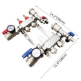 thumbnail image 2 of 1/2 Inch 2-Branch PEX Radiant Floor Heating Manifold Set Radiant Heating Installation Kit with Flow Meters, 2 of 12