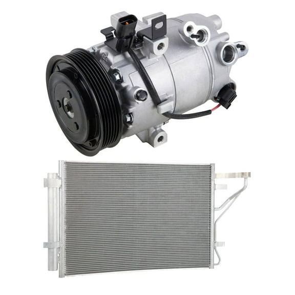 For Kia Forte 2014 2015 AC Compressor w/ A/C Condenser & Drier - BuyAutoParts