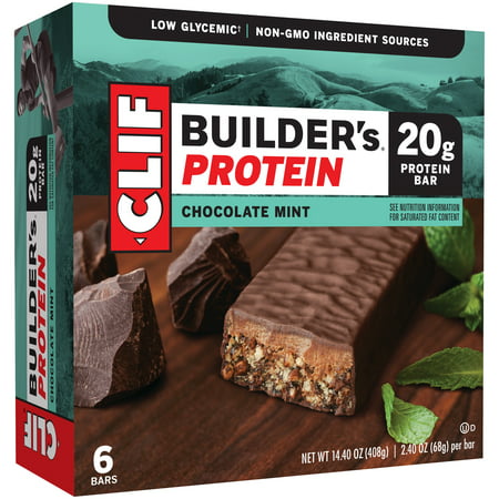 Clif Builder'sÃÂ® Chocolate Mint Protein Bar 6-2.4 oz.