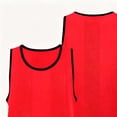 thumbnail image 4 of Kids Mesh Training Vest Youth Soccer Scrimmage Pinnies Team Sports Bibs for Children Outdoor Activities Training Camp Events 5-12 Years Red, 4 of 5