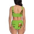 thumbnail image 3 of Rocae Drink Coffee And Do Good for Bikini Set for Women Two Piece Sexy High Swimsuits Split Crossover Bikini XX-Large, 3 of 9