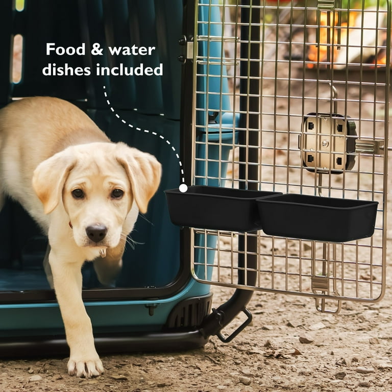 Mammoth Guardian Strong and Durable 36 inch Plastic Dog Kennel, Blue