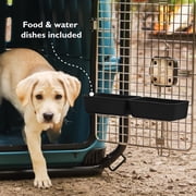 Mammoth Guardian Strong and Durable 36 Plastic Dog Kennel, Blue, Heavy-Duty Travel Crate