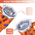 thumbnail image 5 of 40oz Halloween Tumbler with Handle & Straw - Insulated Stainless Steel Travel Mug,Leakproof,Cup Holder Friendly,Dishwasher Safe,for Hot/Cold Drinks., 5 of 9