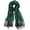 Colorful Gold Thread(green), variant on Cotton Silk Scarf Elegant Soft Wraps Color Shade Scarves for Women