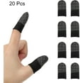 thumbnail image 3 of Mobile Gaming Finger Sleeve Controller Finger Thumb Sleeve Grey/Black, Anti-Sweat Breathable, for Mobile Phone Game, Pack of 20, 3 of 5