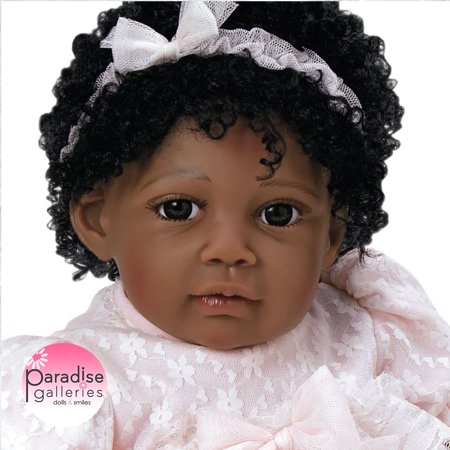 Paradise Galleries Reborn African American Black Toddler Doll