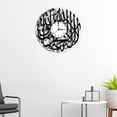 thumbnail image 4 of Reloj de pared grande de 28 cm (11 pulgadas) con números arábigos modernos para decoración del hogar y la oficina. negro 2, 4 of 8
