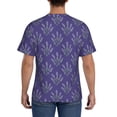 thumbnail image 2 of Naloa Lavender Flowers Men's T-Shirt Sport T-shirt Men's Basic Tee Casual Men's Shirt, Round Neck, Short Sleeves - X-Large, 2 of 5