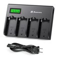 thumbnail image 1 of Cargador de batería Powerextra de 4 canales para cámaras Sony NP-F, 1 of 8