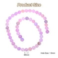 thumbnail image 2 of 45 Pcs Natural Stone 8mm Light Purple Beads Gemstone Beads for Bracelet Necklace Jewelry Making, 2 of 6