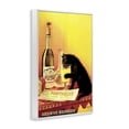 thumbnail image 3 of Stupell Industries Vintage Cat & Absinthe Animals Painting White Framed Art Print Wall Art, 16 x 24, 3 of 8