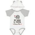 thumbnail image 3 of Inktastic Nana and Poppa Love Me Grandchild Elephant Boys or Girls Baby Bodysuit, 3 of 5