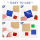 thumbnail image 4 of Uxcell 72Pack 2 x 2 Inch Mosaic Mirror Tiles, Large Red Self-Adhesive Glass Stickers, 4 of 7