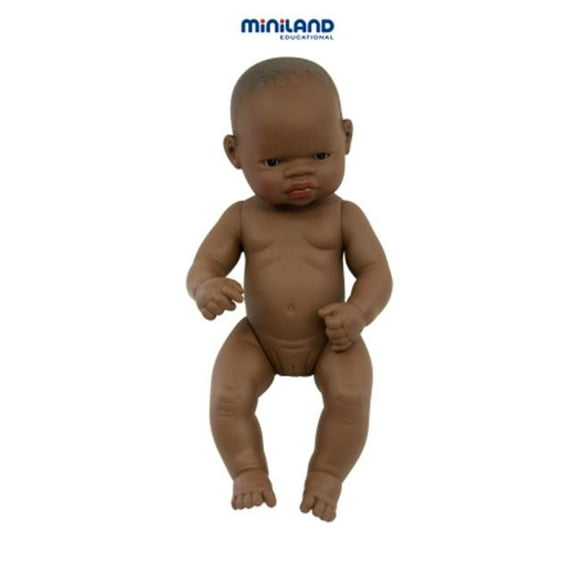 Miniland 31034 Baby Doll African Girl 12?"
