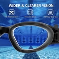 thumbnail image 4 of Lunettes d'Entraînement pour Adultes, Lunettes de Natation Anti-Buée Protection UV Miroir Lunettes de Natation pour Adultes, Lunettes de Natation - Noir Cool, 4 of 5