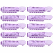ACDANC 10 Pcs Hair Curler Volume Tool Curtain Bangs Roller Crimper Purple ABS