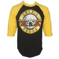 thumbnail image 1 of Guns N Roses Bullet Logo Raglan Baseball T-Shirt, 1 of 1