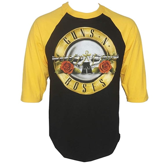 Guns N Roses Bullet Logo Raglan Baseball T-Shirt