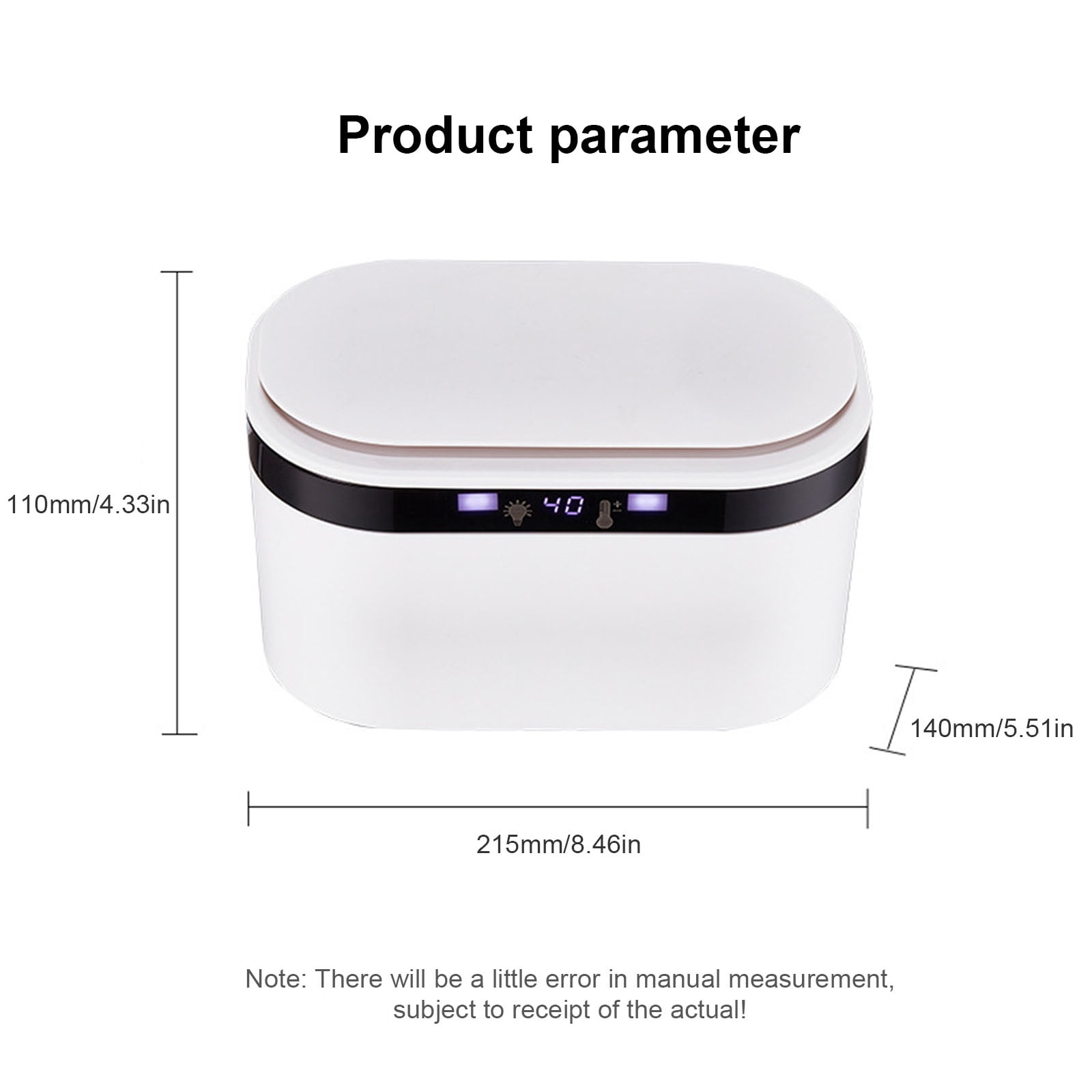 Large Capacity Baby Wipe Warmer and Wet Wipes Dispenser for Babies with Night Light 3 Gear Temperature Wipes Warmer