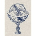 thumbnail image 2 of Vision Studio 12x14 White Modern Wood Framed Museum Art Print Titled - Armillary Sphere on Linen II, 2 of 4