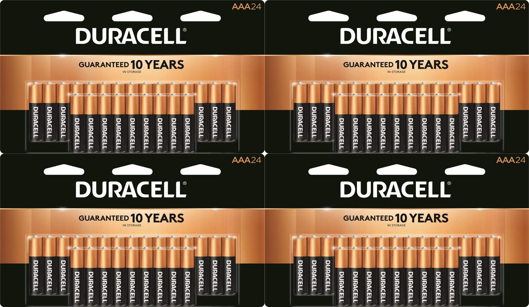 Duracell CopperTop AAA Alkaline 1.5V Batteries Exp. 2028, 96 Pack
