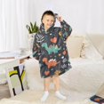 thumbnail image 6 of FORMRS Wearable Blanket Hoodie with Sleeves for Kids Cozy Flannel Sweatshirt, Cute Dinosaur, 6 of 7