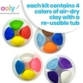 thumbnail image 2 of Ooly Creatibles Air Dry Clay Kit for Kids, 16 Color Modeling Clay Expansion Set, 2 of 7