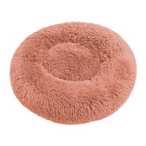 PureCasa Warm Soft Dog Cat Bed Kennel, Non-Slip Fluffy Cotton Pet Bed for Fall Winter, Resilient Plush Cushion Sleeping Pad for Small Cats Dogs, Solid Color Home Decor, Round, 1 Pack, 20"x20", C