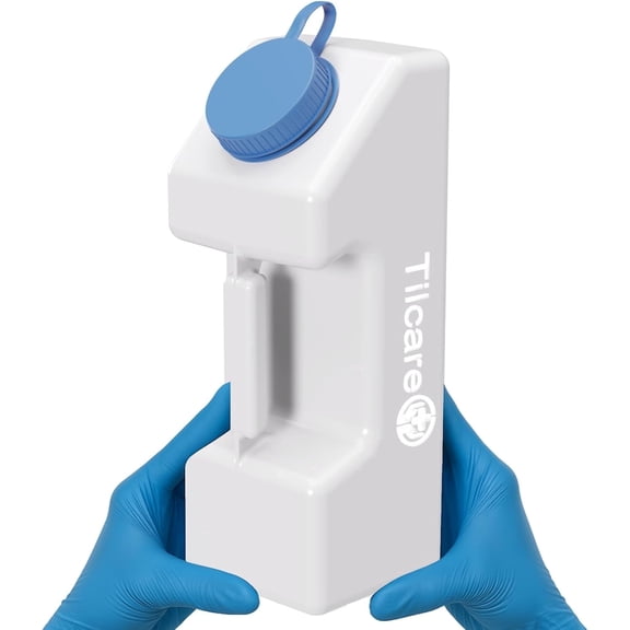 Tilcare Portable Urinal Bottle, 3000 ml / 101 oz Spill-Proof Container with Glow in the Dark Lid for Men, Reusable Bedside Urine Bottle