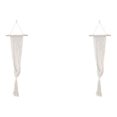 thumbnail image 3 of Thinsony Lightweight And Portable Macrame Planter Wall Hanging Basket Versatile Solution white 22-1 2Set, 3 of 6