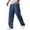 Navy -CM45, variant on Nestiefly Mens Cotton Linen Pants, Casual Fabric Loose Comfort Trousers Drawstring Pockets Golf Pants Army Green XL