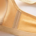 thumbnail image 6 of YWDJ Bras for Women Sleeping Bras Wireless Sleep Bras Adjustable Straps Half Cup Push up Wrap Comfy Bras Padded Comfortable Bras Lounge Bras Beige 2XL, 6 of 9