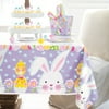Lilac Easter Plastic Party Tablecloth, 84" x 54"
