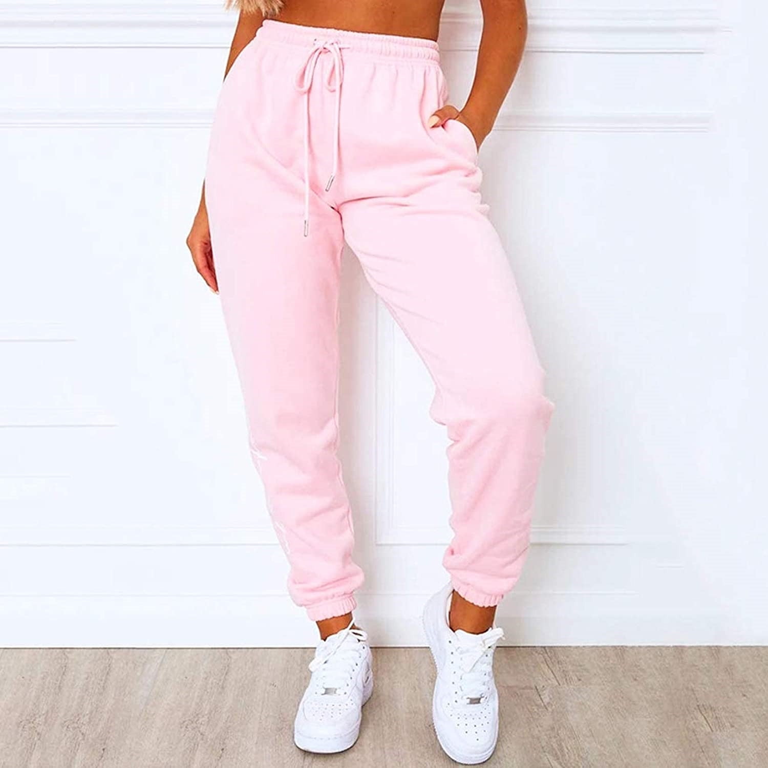 drawstring joggers womens