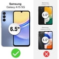 thumbnail image 2 of for Samsung Galaxy A15 5G Phone Case with [1 Pcs Anti-Peeping Film] [Shockproof] [Dropproof] [Military Grade Drop Tested] with Non-Slip Removable Heavy Duty Full Body Phone Case 6.5 Inch-Black, 2 of 14
