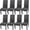 A-grey, variant on Pattern Chair Covers for Dining Room Set of 4, High Stretch Removable Washable Parsons Chair Slipcover for Home Party Hotel Wedding Ceremony (Stripe Pattern,4PCS)