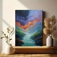 thumbnail image 6 of Dramatic Abstract Cloud River Canvas Print, Wall Art for Living Room Bedroom Office Hotel Hallway Entryway, 6 of 8
