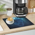 thumbnail image 5 of Dish Drying Mat Microfiber Kitchen Dish Pad Counter Absorbent Drainer Rack 12"x18" Iceberg Floating Sea, 5 of 6