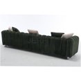 thumbnail image 4 of JERFIT Modern Green Corduroy Reclining Sofa Set with Movable Ottoman, Extra Wide 3-Seater Couch for Living Room, 4 of 5