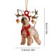 thumbnail image 3 of Árbol de Navidad colgante de animales, adornos para copa de árbol, decoración para fiesta navideña, 3 of 7
