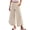 Beige, variant on Women's Beige Cotton Black Polka Dot Y2K Elastic Waist Wide Leg Jeans Tulip Hem Cropped Ankle