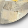 thumbnail image 2 of Designart 'Gold Square Watercolor' Glam Metal Circle Wall Art, 2 of 3