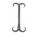 thumbnail image 4 of Renovators Supply Black Wrought Iron Cabinet Handle 4.5" L Rustic Decorative Horn Tip Pull Handle Rust Resistant Drawer and Dresser Door Pulls w/Screws Pack of 10, 4 of 8