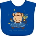 thumbnail image 3 of Inktastic Monkey Girl 1st Hanukkah Girls Baby Bib, 3 of 4